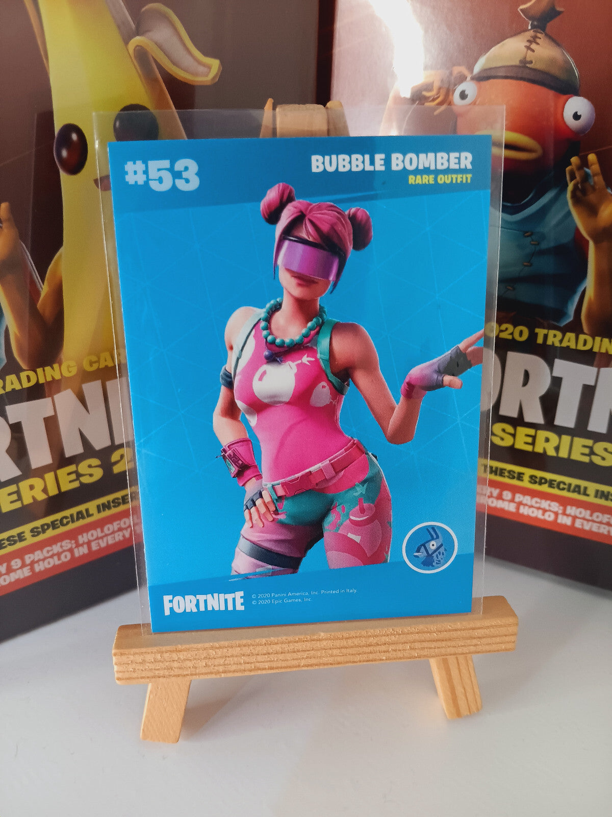 Fortnite Series 2 Nummer #53 Bubble Bomber Sammelkarte