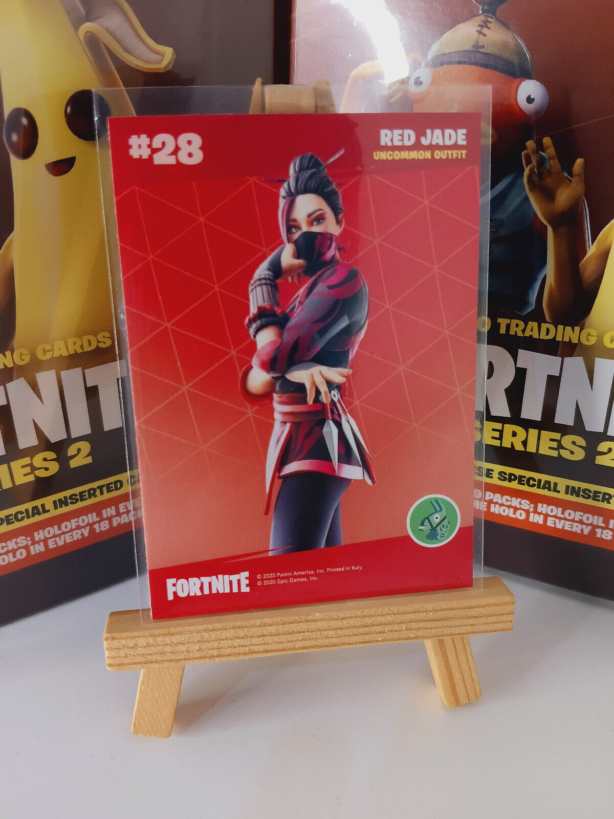 Fortnite Series 2 Nummer #28 Red Jade Sammelkarte