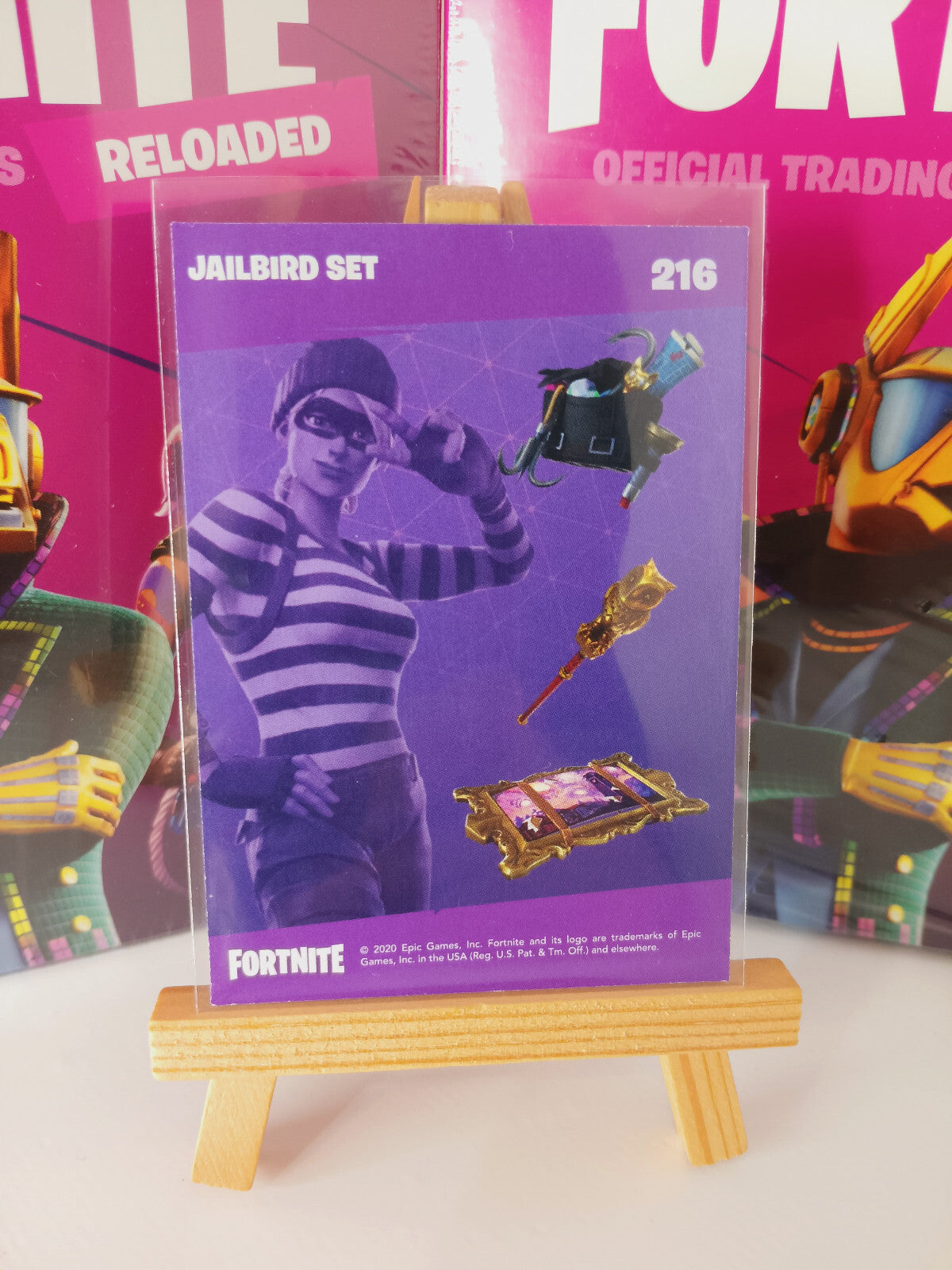 Fortnite Series 2 Reloaded Nummer 216 Jailbird Set Sammelkarte