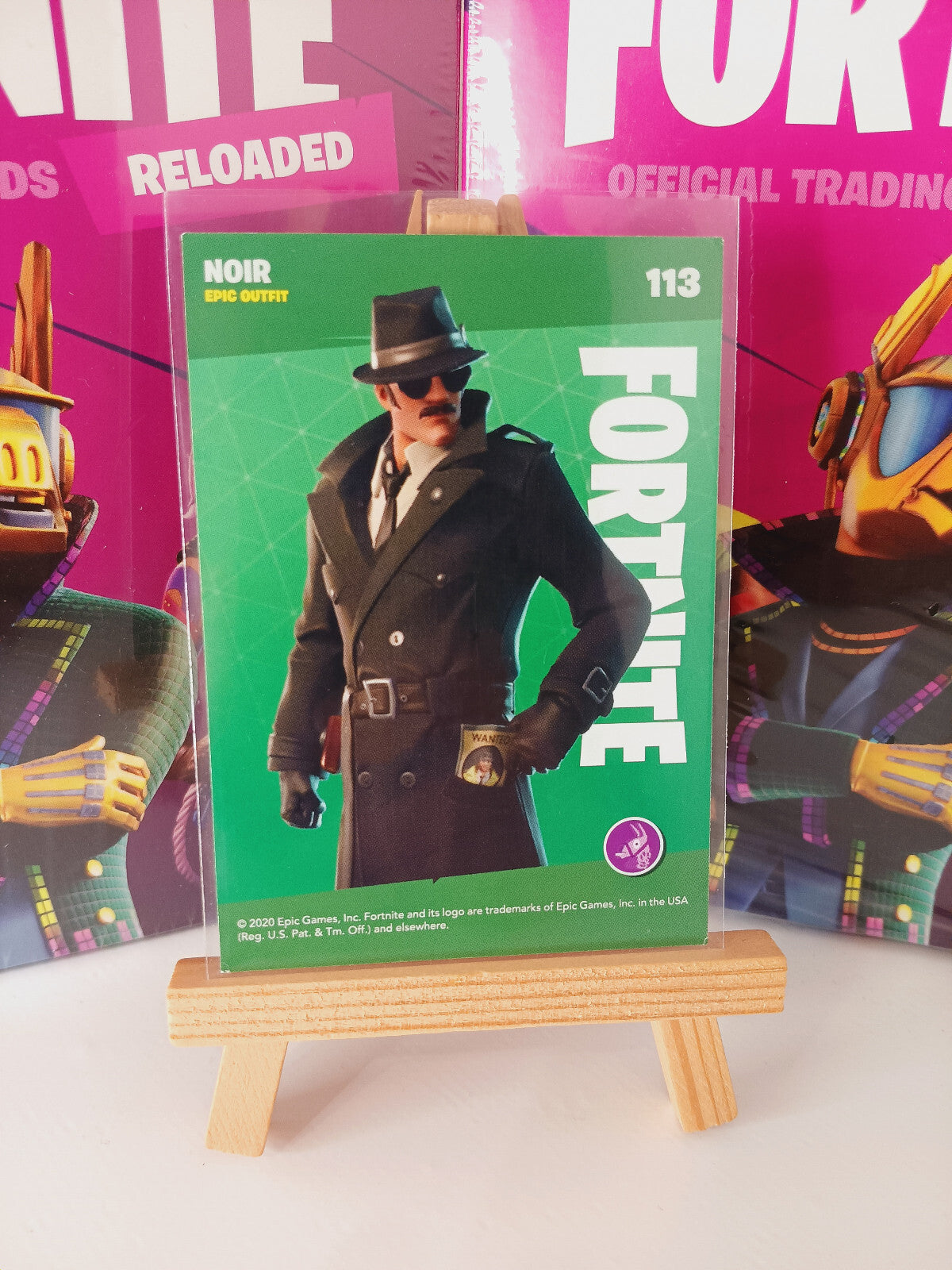 Fortnite Series 2 Reloaded Nummer 113 Noir Sammelkarte