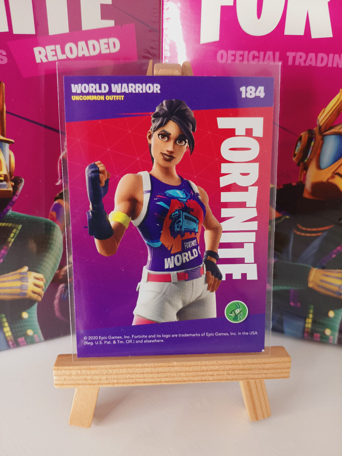 Fortnite Series 2 Reloaded Nummer 184 World Warrior Sammelkarte