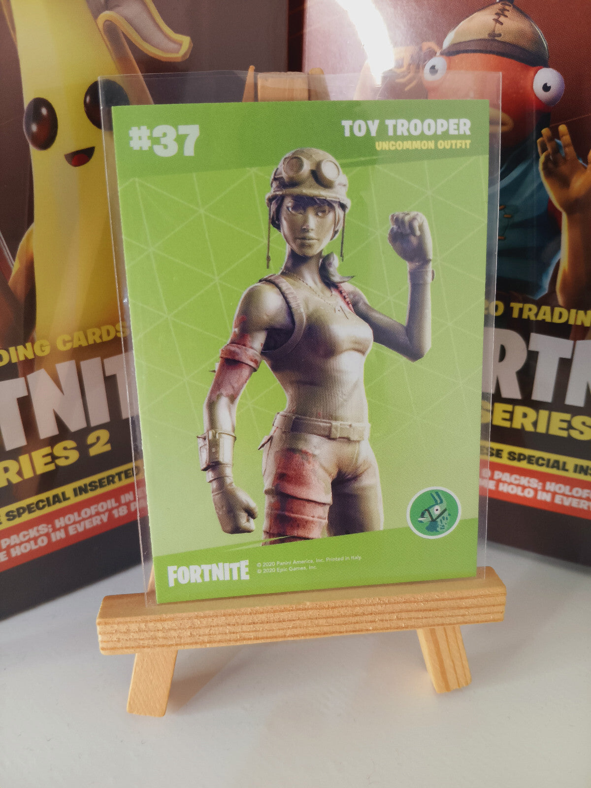 Fortnite Series 2 Nummer #37 Toy Trooper Sammelkarte