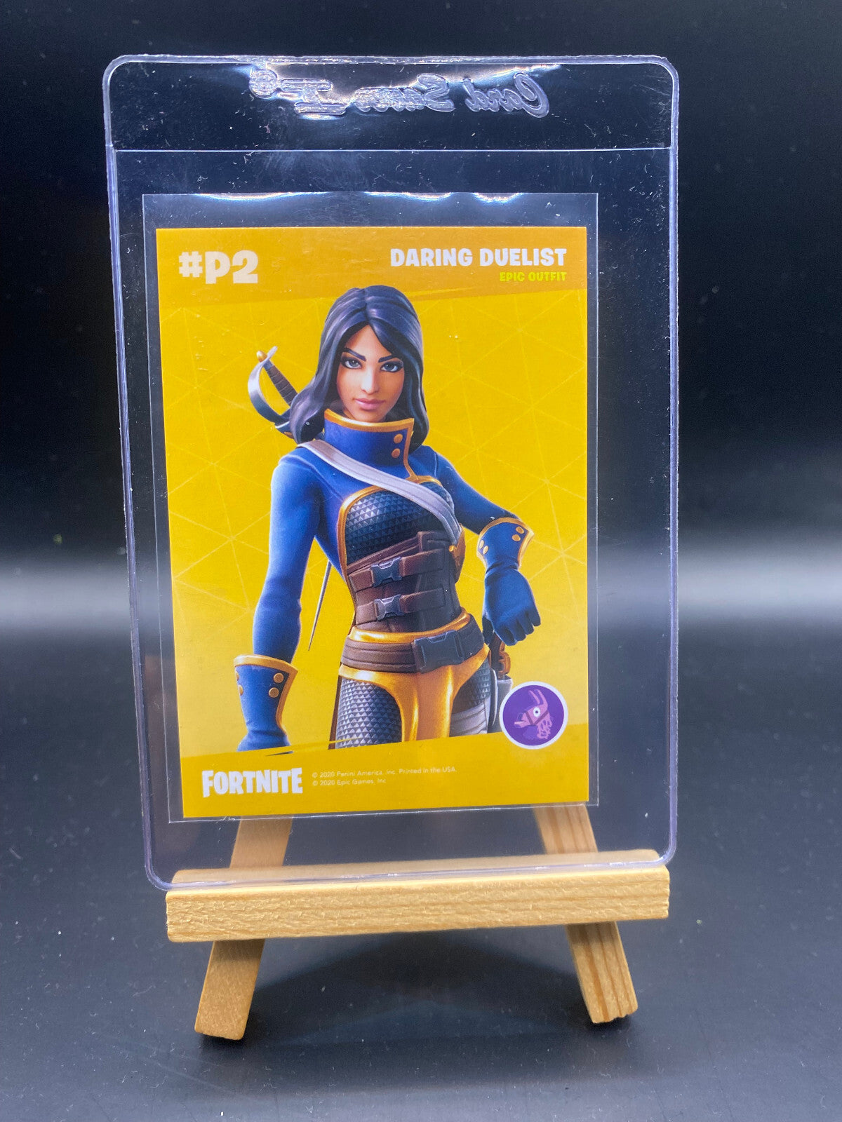 Fortnite Series 2 Nummer P02 Daring Duelist Promo Karte (Crystal) Sammelkarte