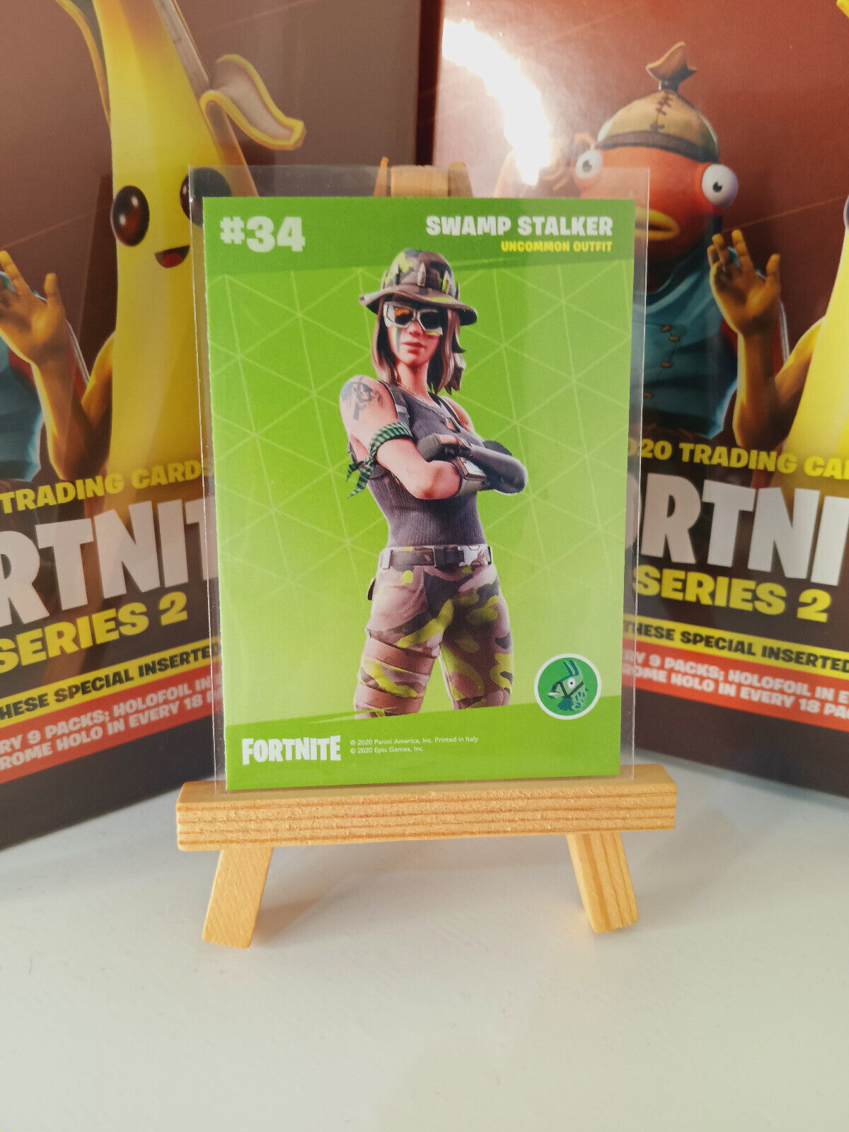 Fortnite Series 2 Nummer #34 Swamp Stalker Sammelkarte