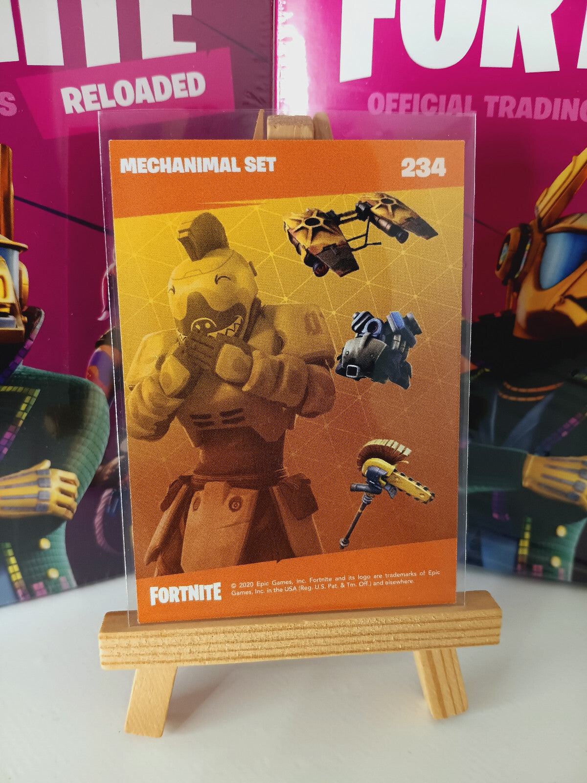 Fortnite Series 2 Reloaded Nummer 234 Mechanimal Set Sammelkarte
