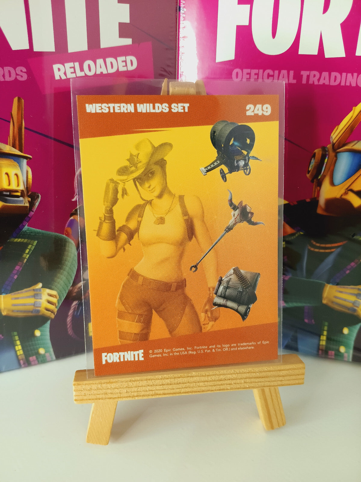 Fortnite Series 2 Reloaded Nummer 249 Western Wilds Set Sammelkarte