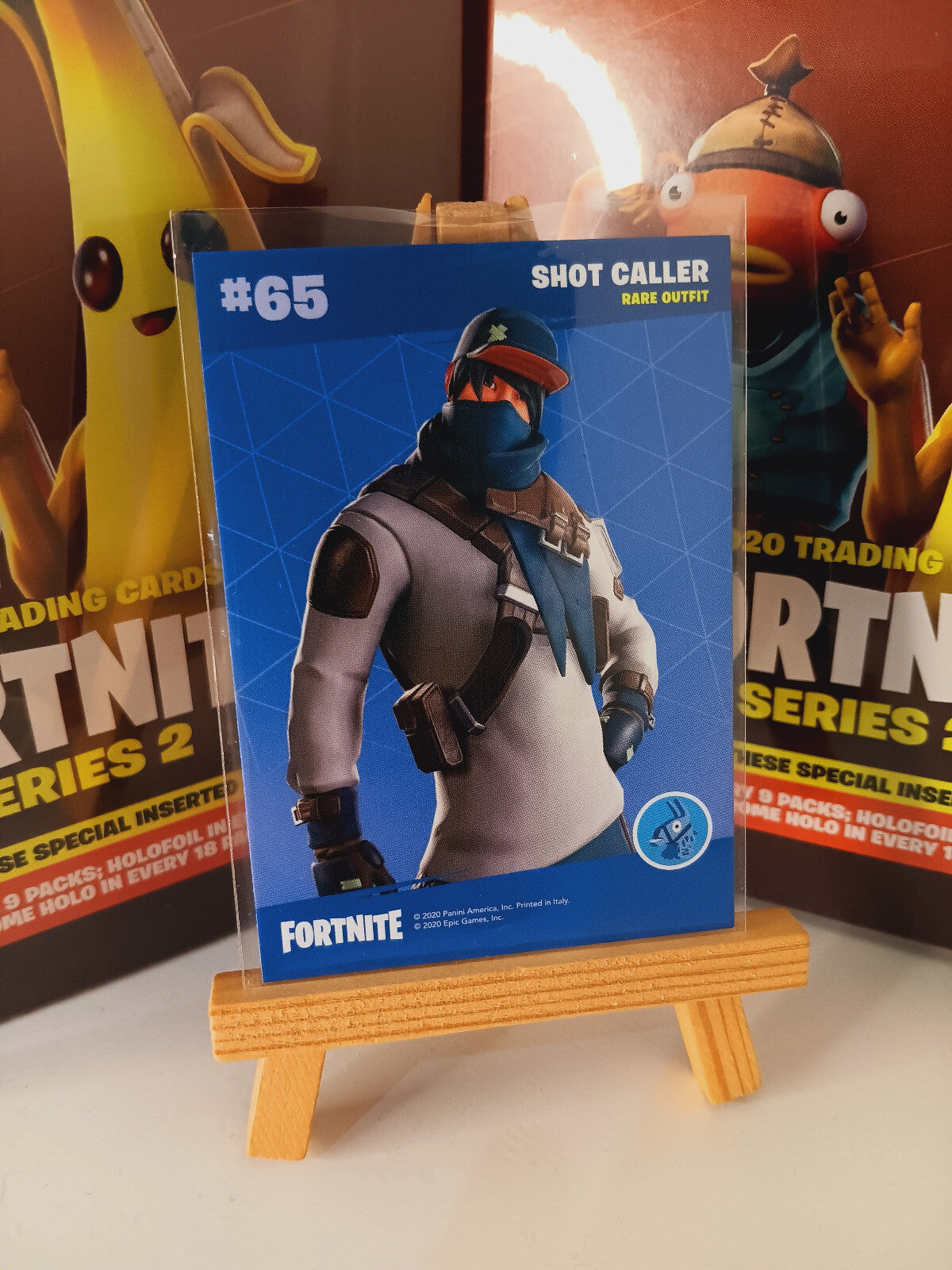 Fortnite Series 2 Nummer #65 Shot Caller Sammelkarte