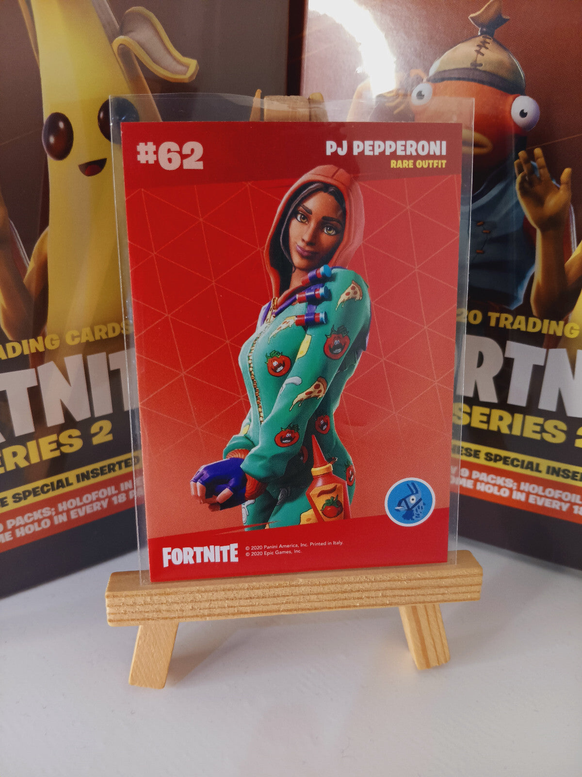 Fortnite Series 2 Nummer #62 PJ Pepperoni Sammelkarte