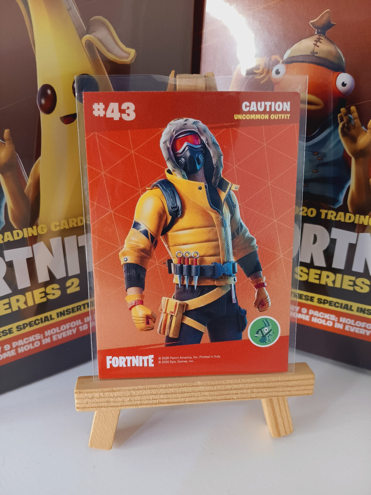 Fortnite Series 2 Nummer #43 Caution Sammelkarte