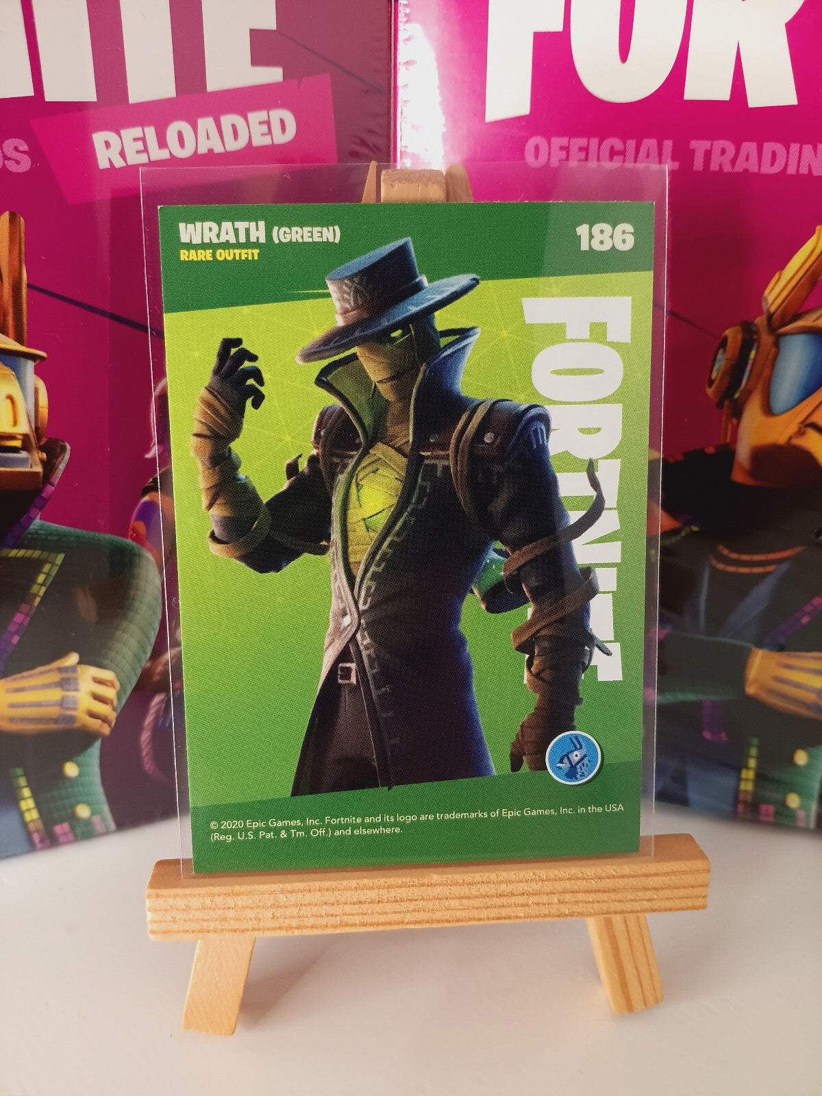 Fortnite Series 2 Reloaded Nummer 186 Wrath (Green) Sammelkarte
