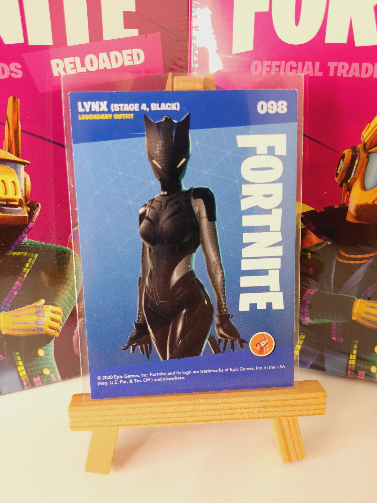 Fortnite Series 2 Reloaded Nummer #098 Lynx (Stage 4, Black) Sammelkarte