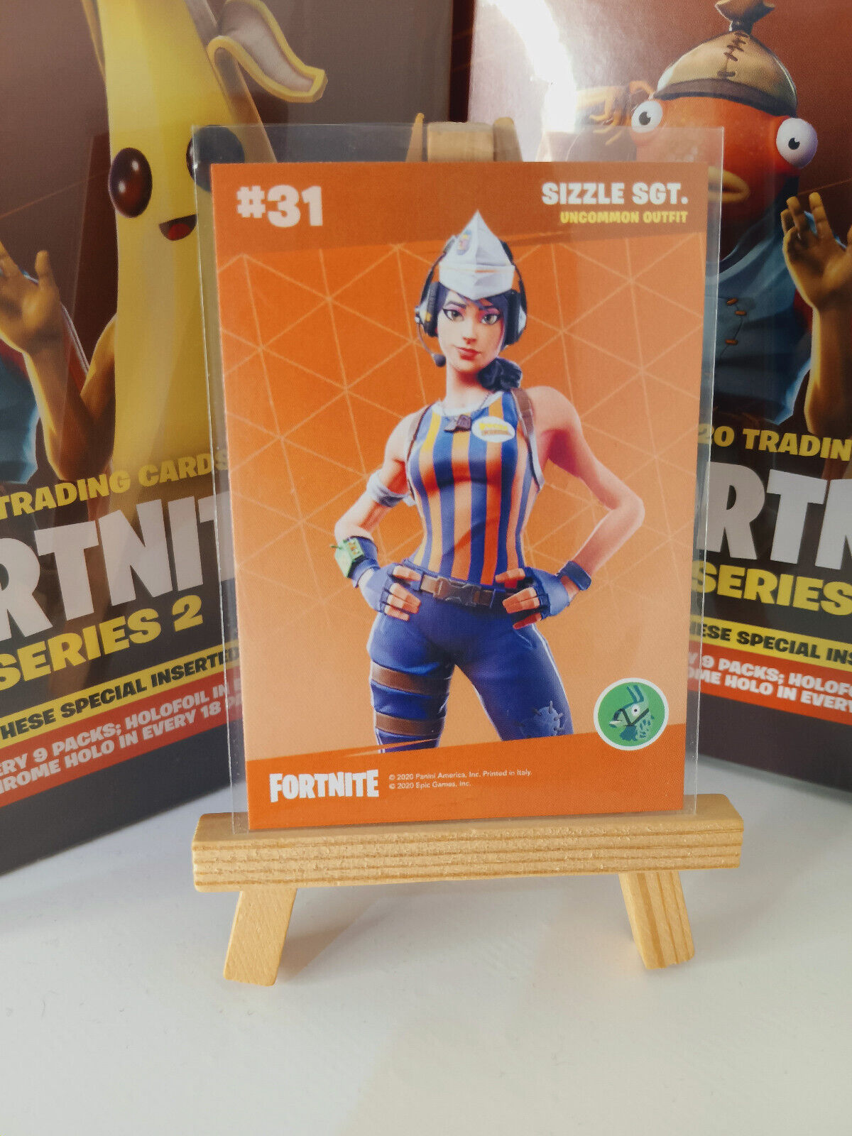 Fortnite Series 2 Nummer #31 Sizzle SGT. Sammelkarte
