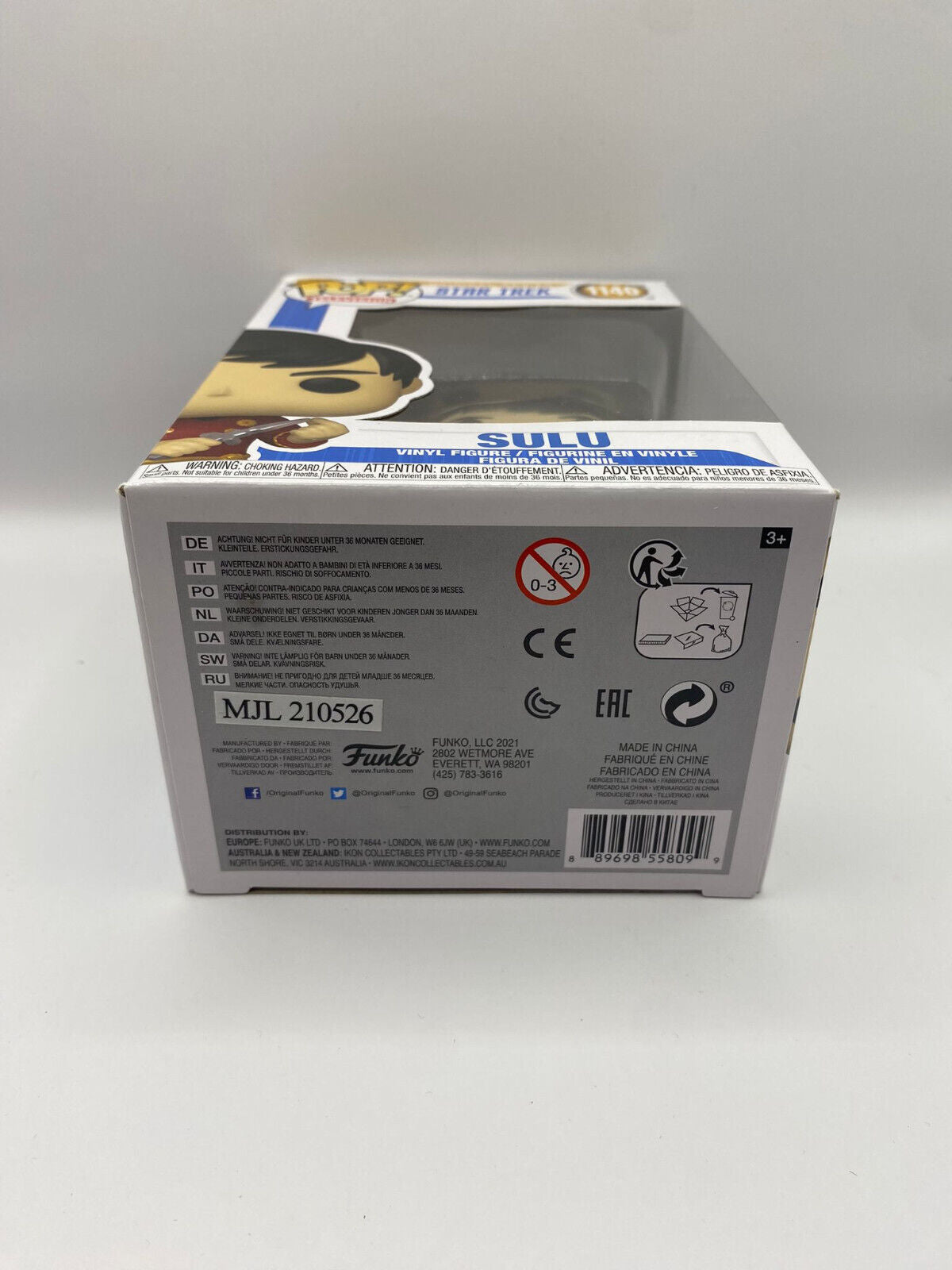 Sulu 1140 Star Trek Funko Pop Figur