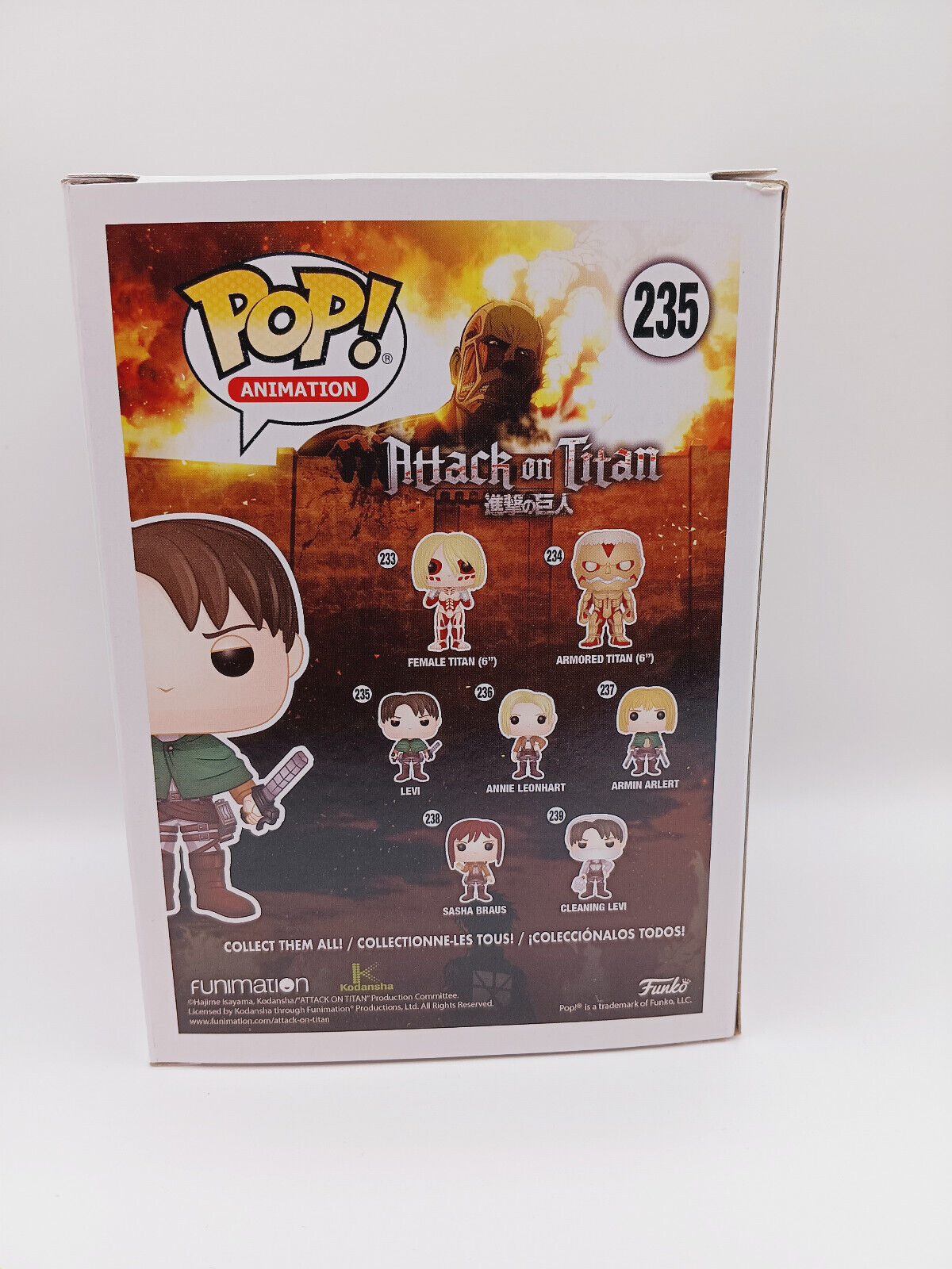 Levi 235 Attack on Titan Funko Pop Figur