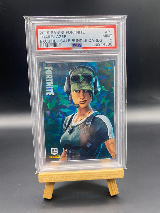 Fortnite Series 1 Nummer P1 Trailblazer PSA 9 Promo Karte (Crystal Shard) Sammelkarte