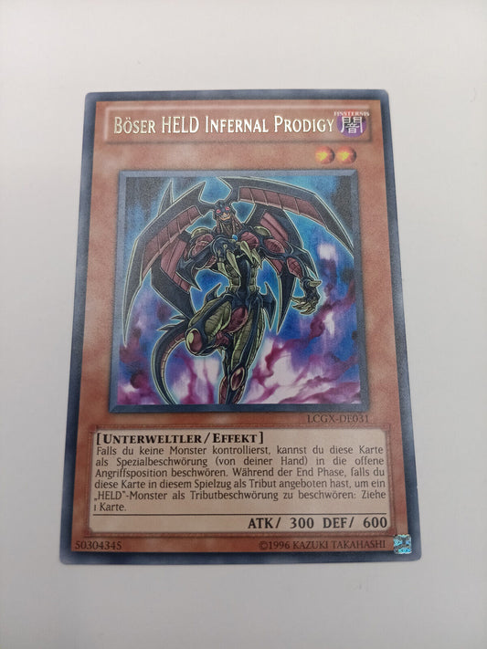Böser Held Infernal Prodigy LCGX-DE031 Rare