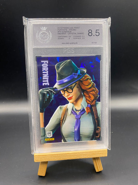 Fortnite Series 1 Nummer P4 Gumshoe PGS 8,5 Promo Karte (Crystal Shard) Sammelkarte