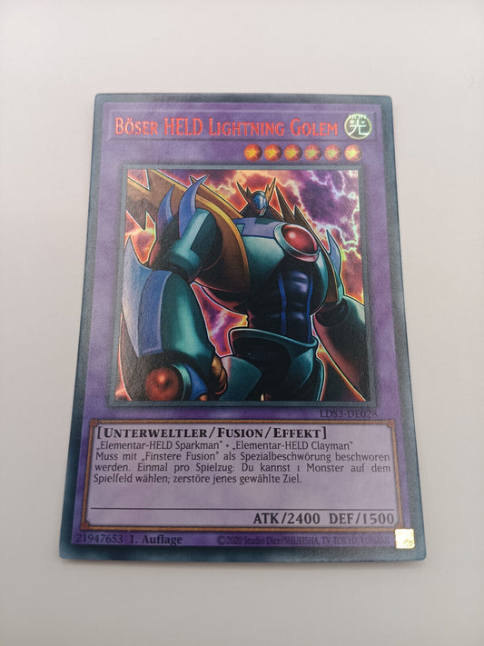 Böser Held Lightning Golem LDS3-DE028 Ultra Rare