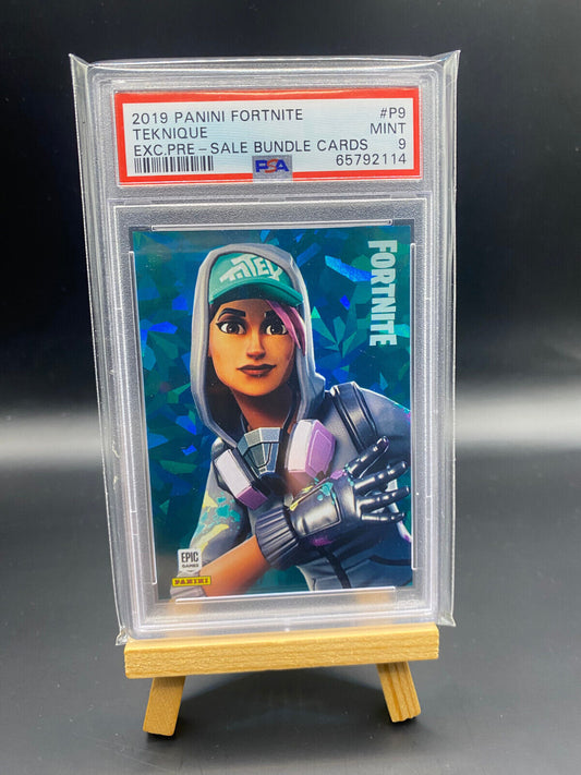 Fortnite Series 1 Nummer P9 Teknique PSA 9 Promo Karte (Crystal Shard) Sammelkarte