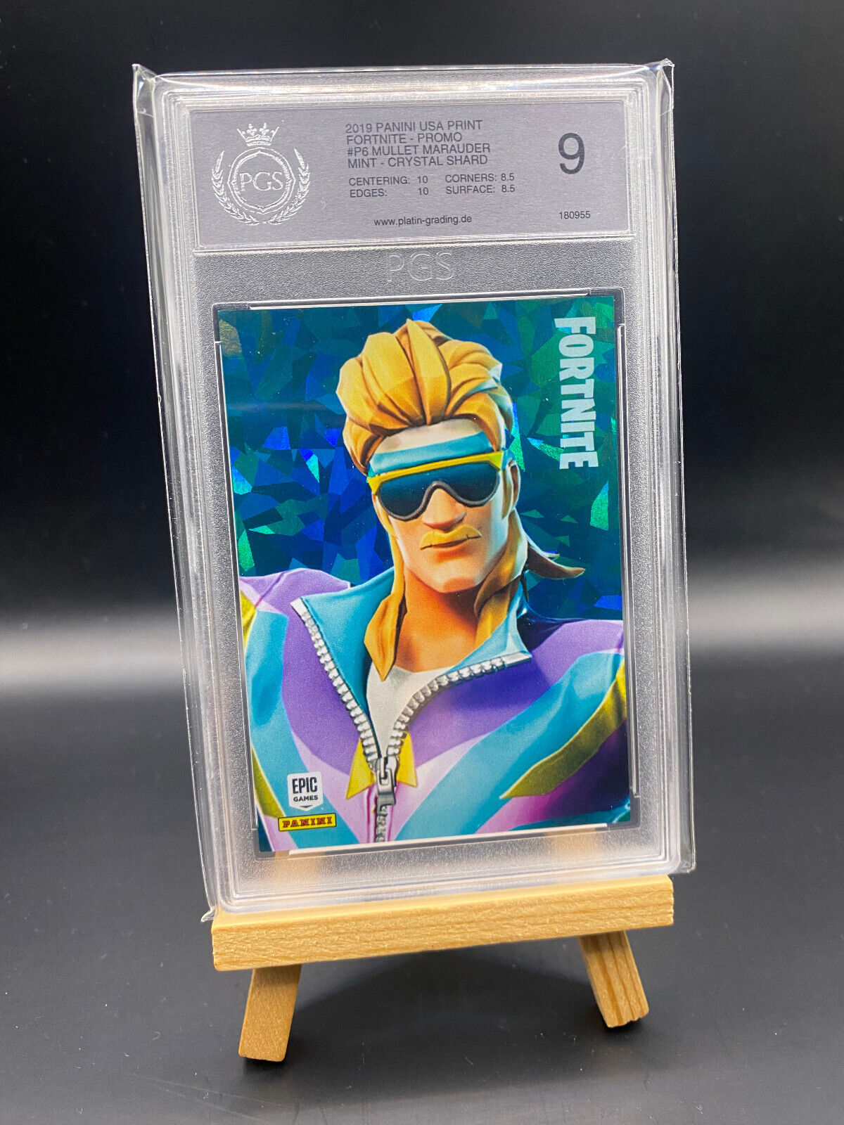 Fortnite Series 1 Nummer P6 Mullet Marauder PGS 9 Promo Karte (Crystal Shard) Sammelkarte