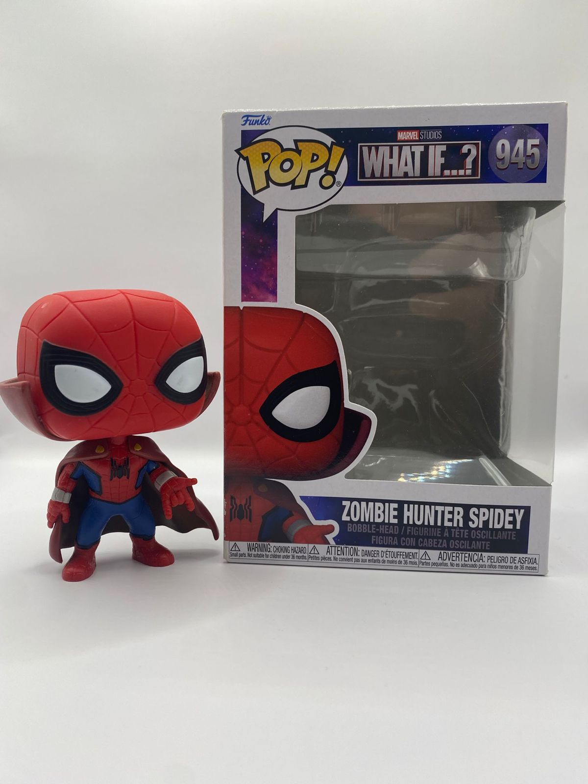 Zombie Hunter Spidey 945 What if...? Funko Pop Figur