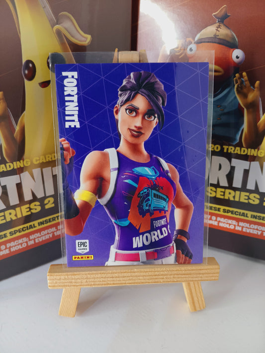 Fortnite Series 2 Nummer #40 World Warrior Sammelkarte
