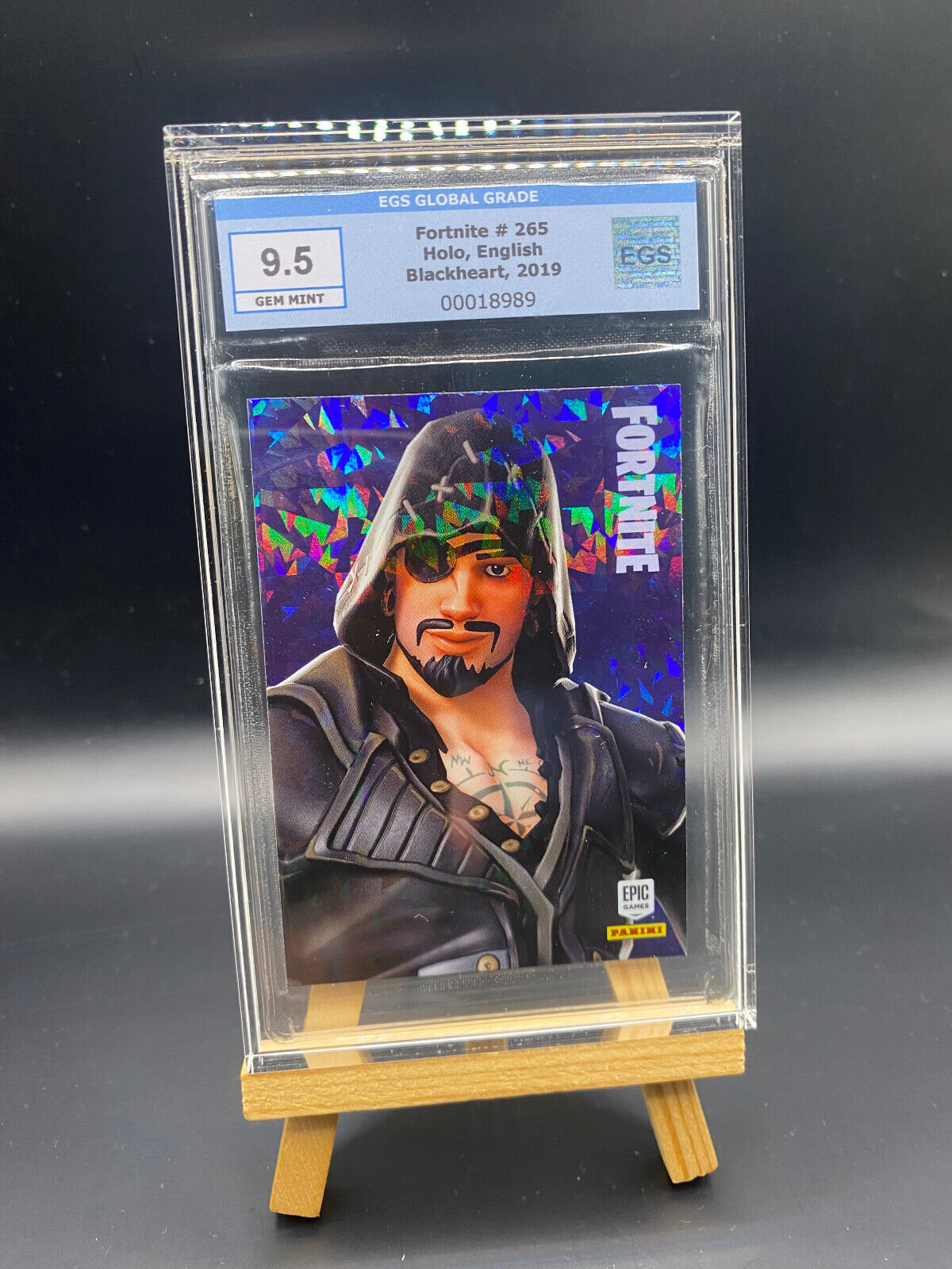 Fortnite Series 1 Nummer 265 Blackheart EGS 9,5 (Crystal Shard) Sammelkarte