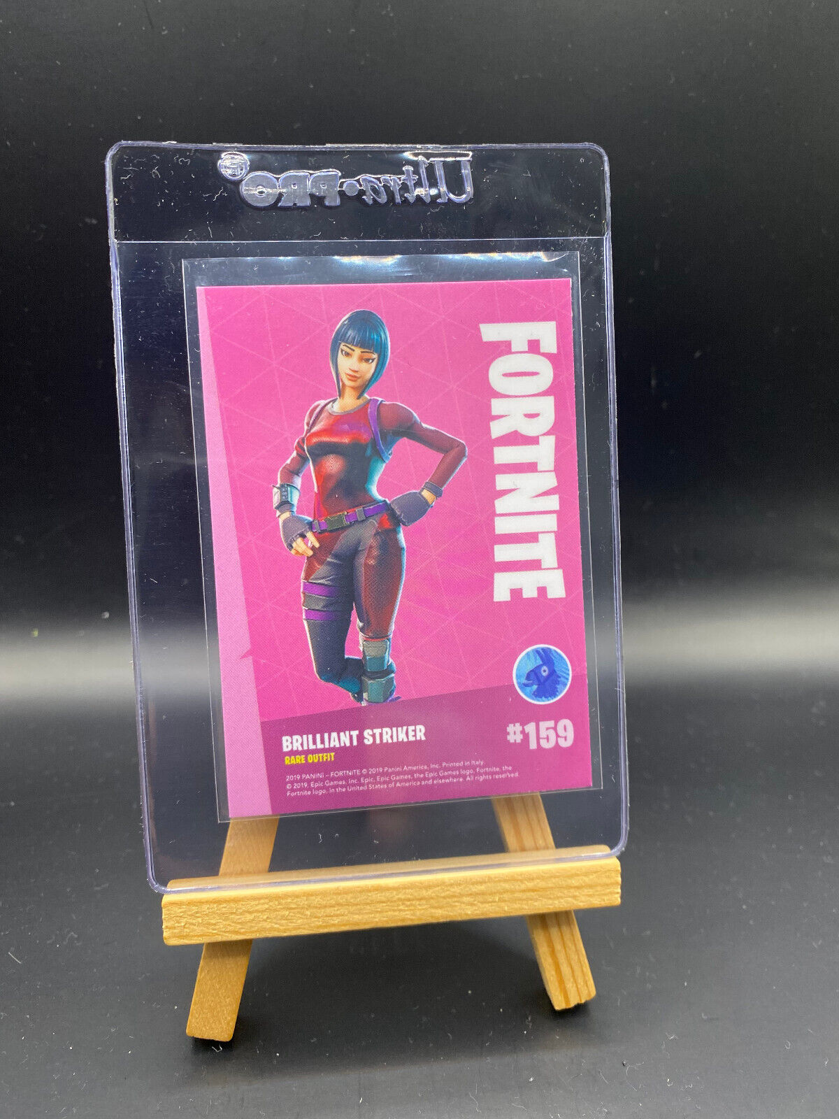 Fortnite Series 1 Nummer 159 Brilliant Striker (Holo) Sammelkarte
