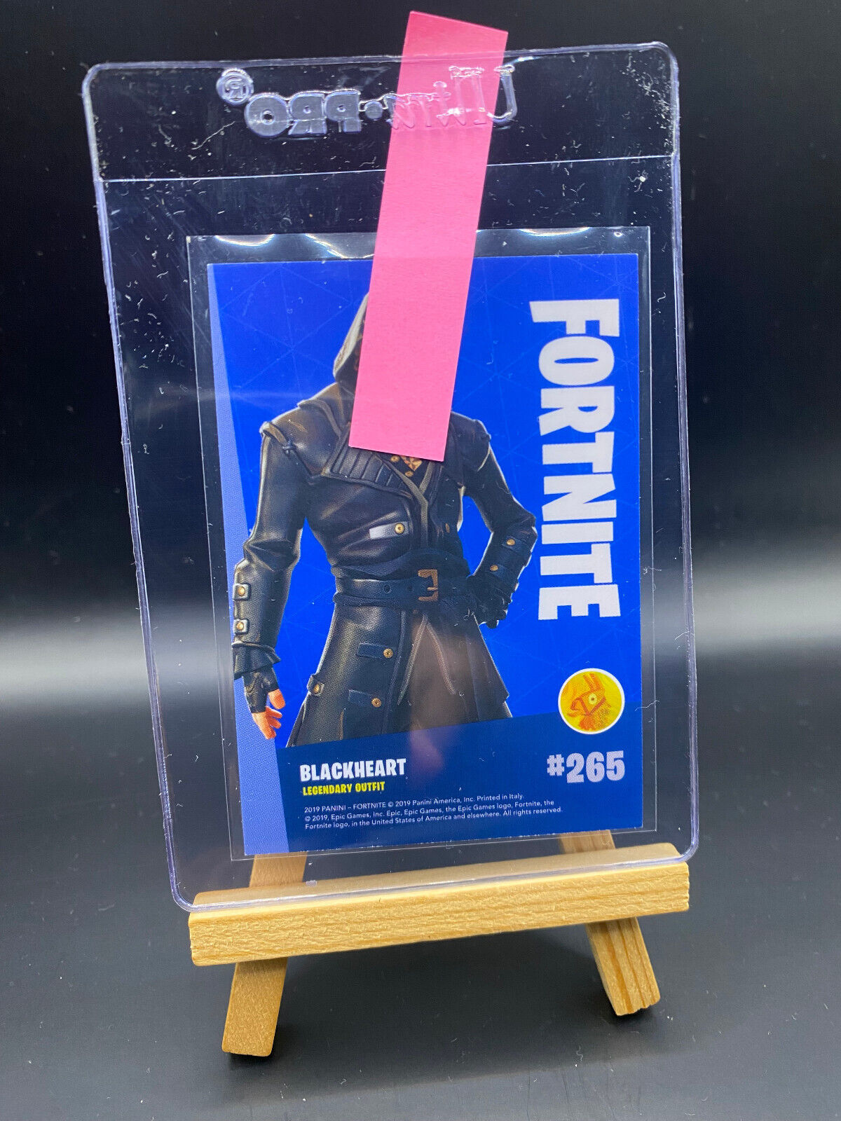 Fortnite Series 1 Nummer 265 Blackheart (Holo) Sammelkarte