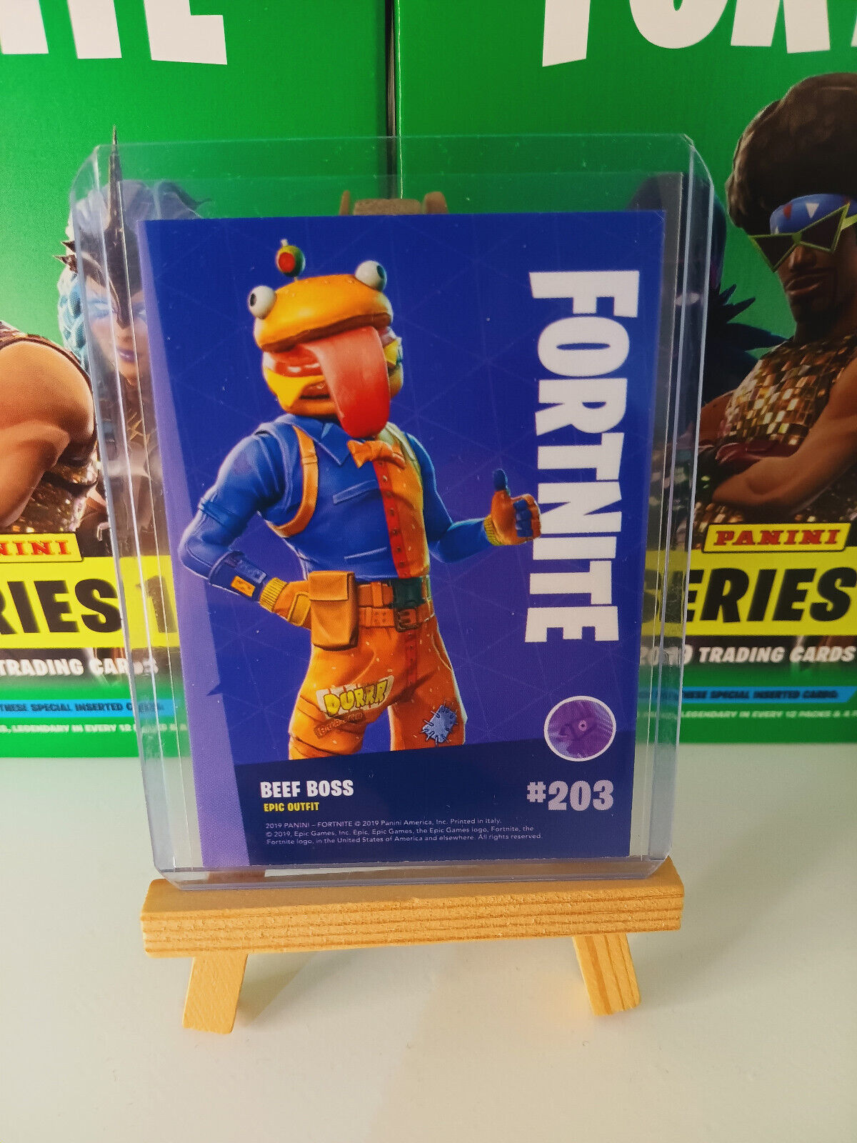 Fortnite Series 1 Nummer 203 Beef Boss (Holo) Sammelkarte