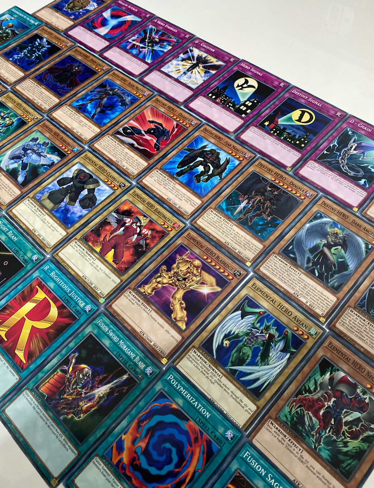 Yugioh! Elementarhelden DECK! Komplett! Elemental Hero ENG Near Mint
