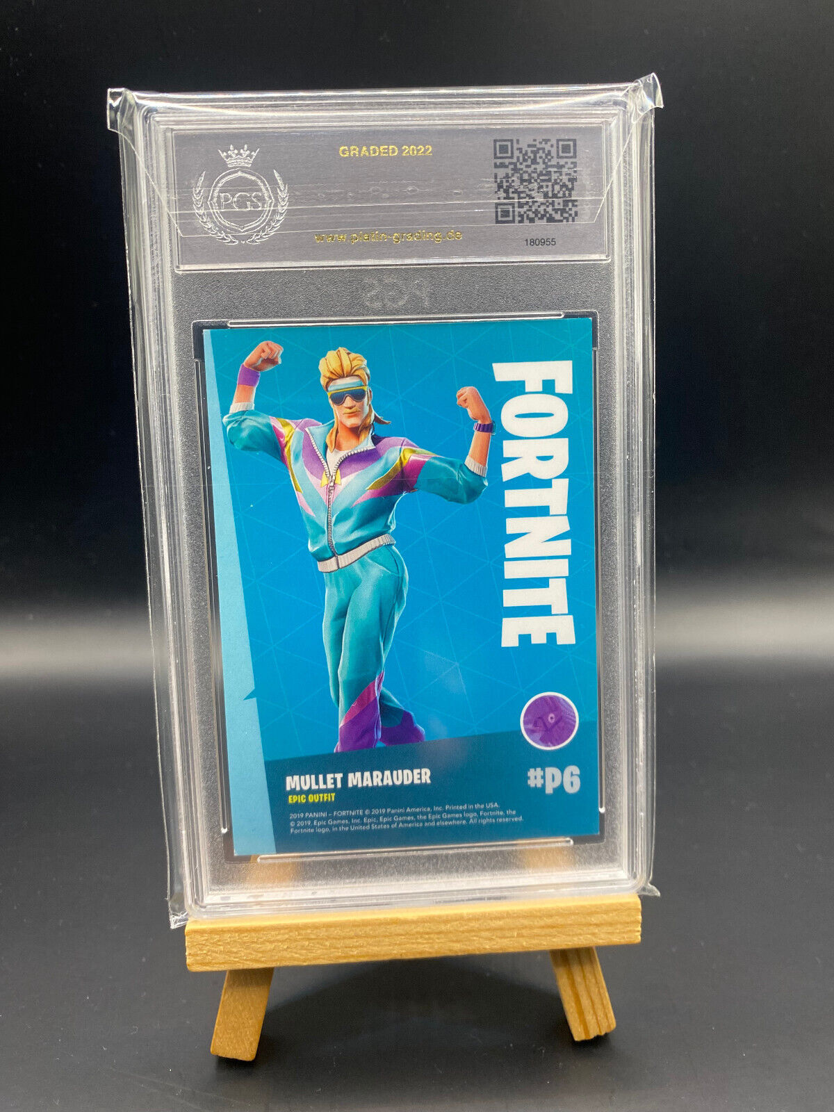 Fortnite Series 1 Nummer P6 Mullet Marauder PGS 9 Promo Karte (Crystal Shard) Sammelkarte