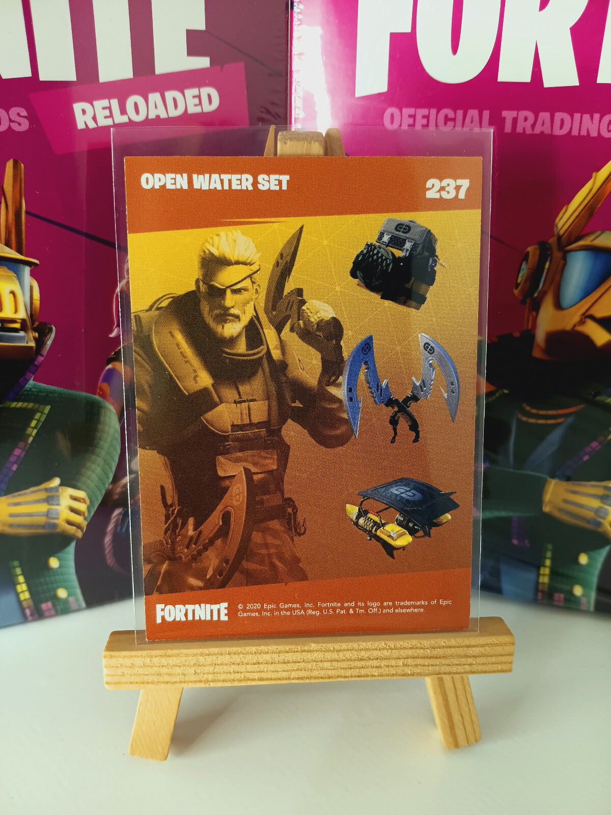Fortnite Series 2 Reloaded Nummer 237 Open Water Set Sammelkarte