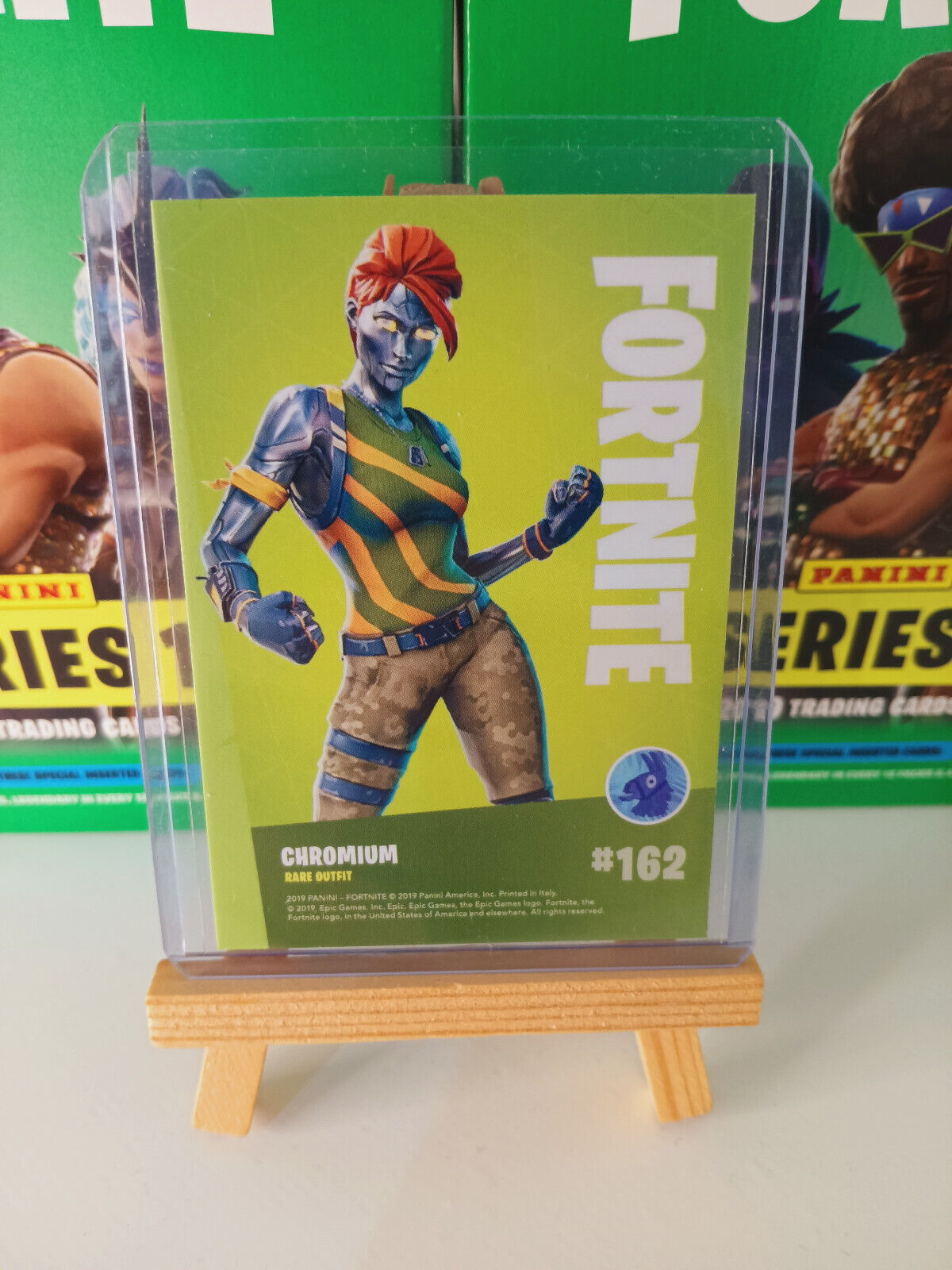 Fortnite Series 1 Nummer 162 Chromium (Crystal Shard) Sammelkarte