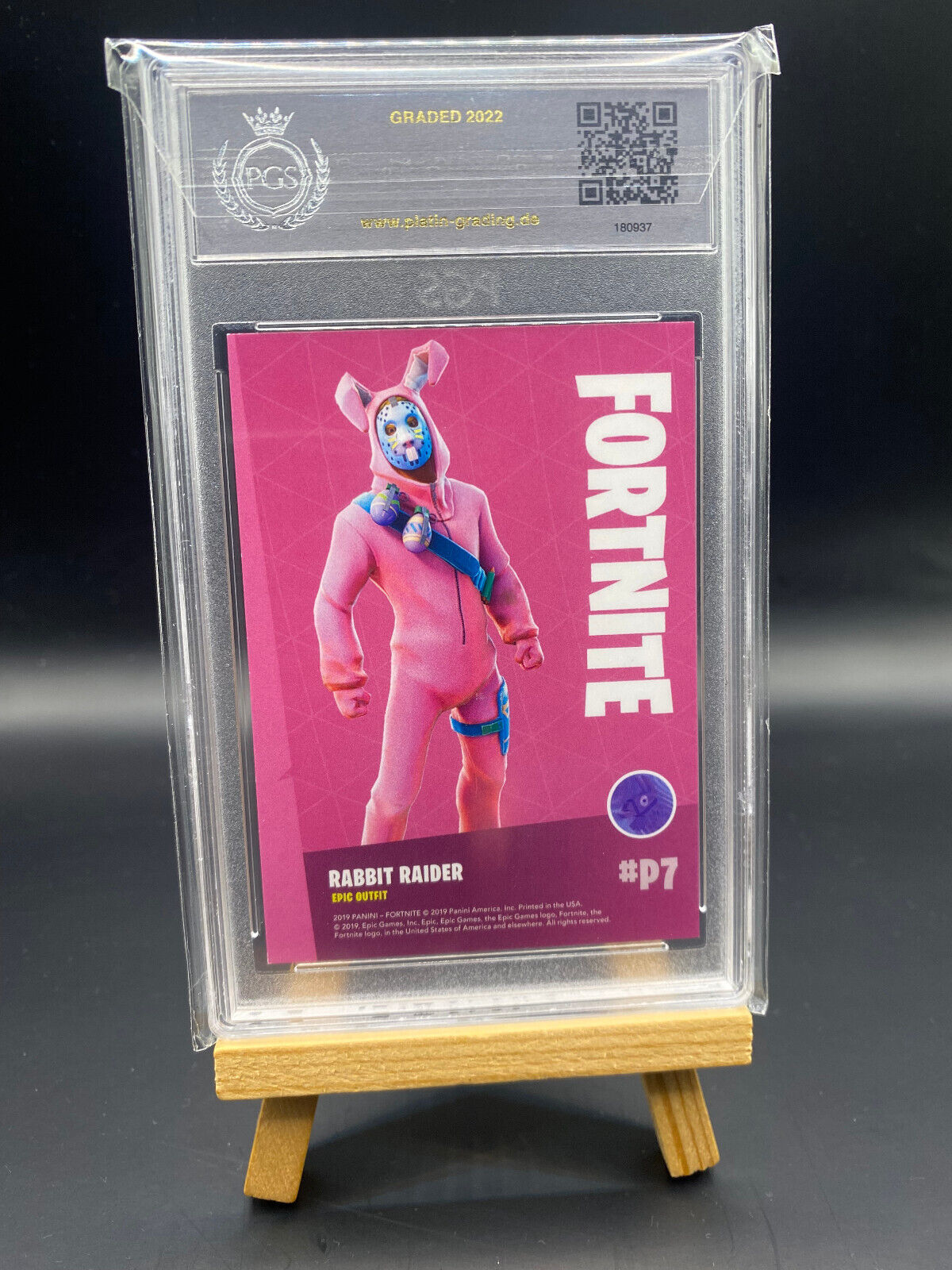 Fortnite Series 1 Nummer P7 Rabbit Raider PGS 9 Promo Karte (Crystal Shard) Sammelkarte
